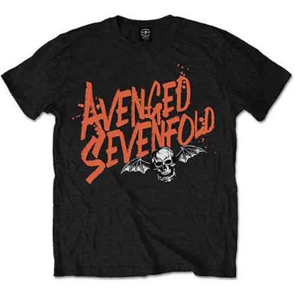 Picture of Avenged Sevenfold Unisex T-Shirt: Orange Splatter