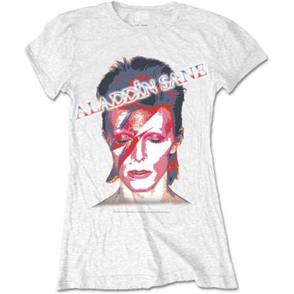 Picture of David Bowie Ladies T-Shirt: Aladdin Sane (Medium)