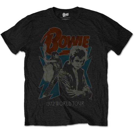 Picture of David Bowie Unisex T-Shirt: 1972 World Tour