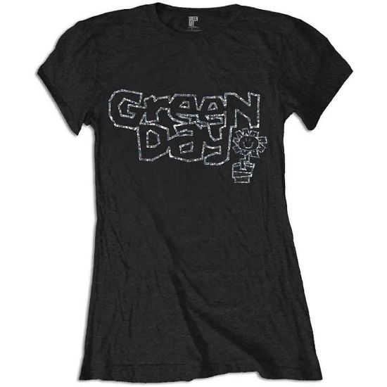 Picture of Green Day Ladies T-Shirt: Flower Pot Embellished