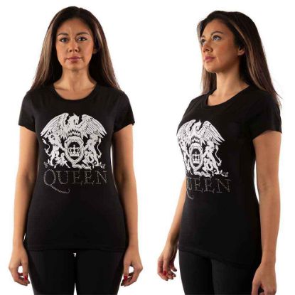 Picture of Queen Ladies T-Shirt: Logo Embellished