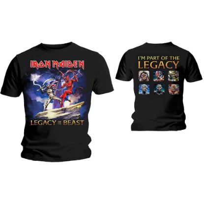 Picture of Iron Maiden Unisex T-Shirt: Legacy Beast Fight Back Print