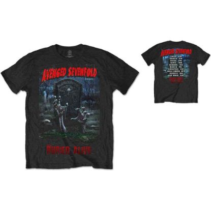 Picture of Avenged Sevenfold Unisex T-Shirt: Buried Alive Tour 2012 Back Print