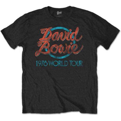 Picture of David Bowie Unisex T-Shirt: 1978 World Tour