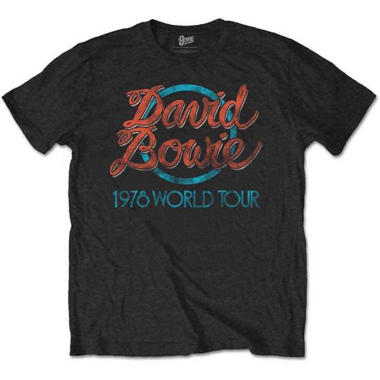 Picture of David Bowie Unisex T-Shirt: 1978 World Tour