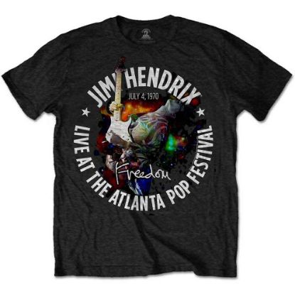 Picture of Jimi Hendrix Unisex T-Shirt: Atlanta Pop Festival 1970