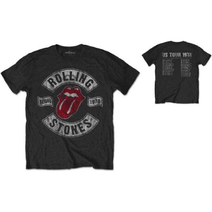 Picture of The Rolling Stones Unisex T-Shirt: US Tour 1978 Back Print