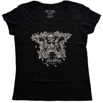 Picture of Guns N' Roses Ladies T-Shirt: Skeleton Guns