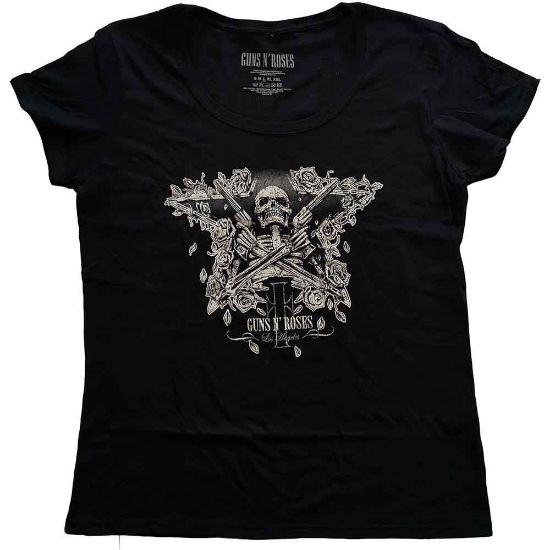 Picture of Guns N' Roses Ladies T-Shirt: Skeleton Guns