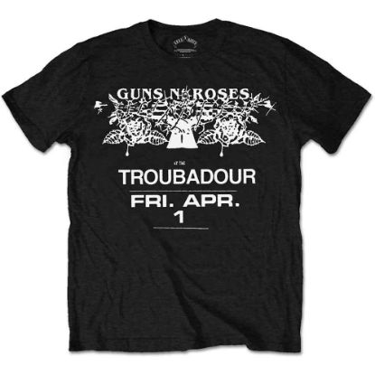 Picture of Guns N' Roses Unisex T-Shirt: Troubadour Flyer
