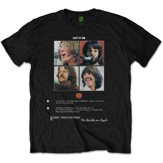 Picture of The Beatles Unisex T-Shirt: Let it Be 8 Track