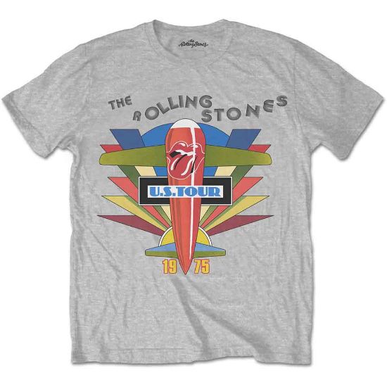 Picture of The Rolling Stones Unisex T-Shirt: Retro US Tour 1975