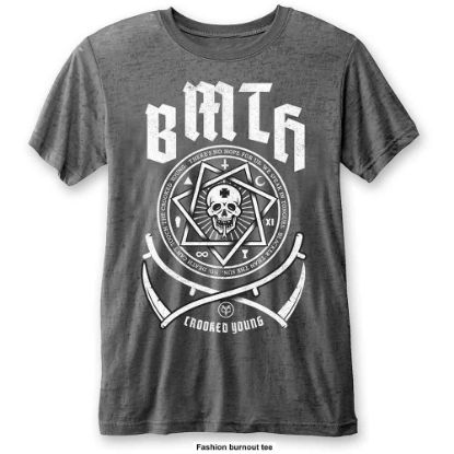 Picture of Bring Me The Horizon Unisex Burnout T-Shirt: Crooked Young