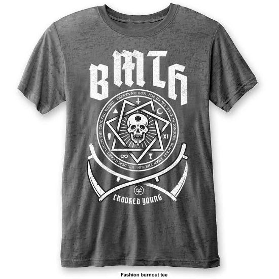 Picture of Bring Me The Horizon Unisex Burnout T-Shirt: Crooked Young