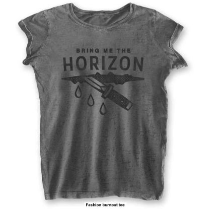 Picture of Bring Me The Horizon Ladies Burnout T-Shirt: Wound (X-Small)