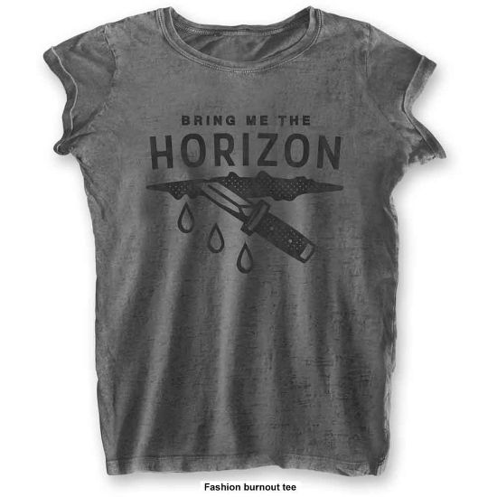 Picture of Bring Me The Horizon Ladies Burnout T-Shirt: Wound (X-Small)