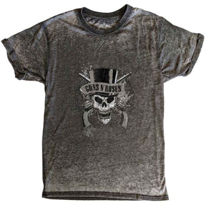 Picture of Guns N' Roses Unisex Burnout T-Shirt: Faded Skull