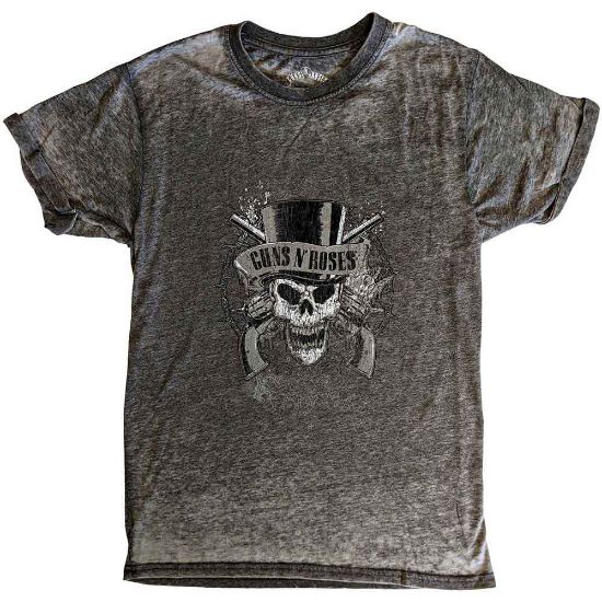 Picture of Guns N' Roses Unisex Burnout T-Shirt: Faded Skull