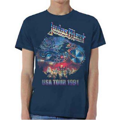 Picture of Judas Priest Unisex T-Shirt: Painkiller US Tour 91