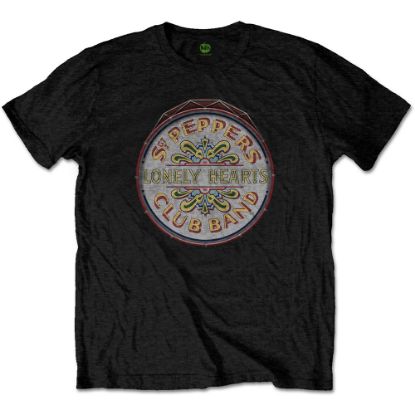 Picture of The Beatles Unisex T-Shirt: Original Pepper Drum