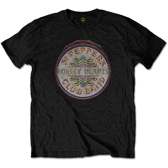 Picture of The Beatles Unisex T-Shirt: Original Pepper Drum