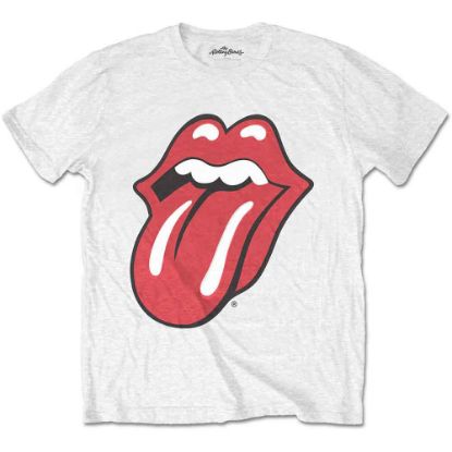 Picture of The Rolling Stones Unisex T-Shirt: Classic Tongue Soft Hand Inks