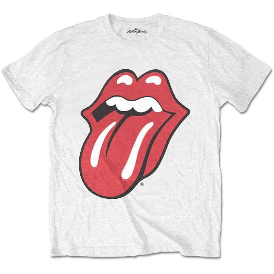 Picture of The Rolling Stones Unisex T-Shirt: Classic Tongue Soft Hand Inks