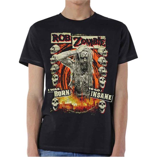 Picture of Rob Zombie Unisex T-Shirt: Born to Go Insane