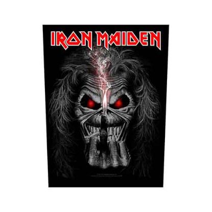 Picture of Iron Maiden Back Patch: Eddie Candle Finger