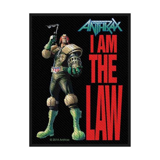 Picture of Anthrax Woven Patch: I Am The Law (Standard)