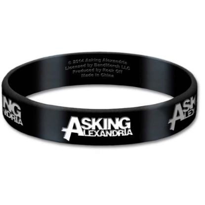 Picture of Asking Alexandria Gummy Wristband: Logo