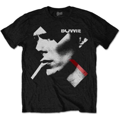 Picture of David Bowie Unisex T-Shirt: X Smoke Red