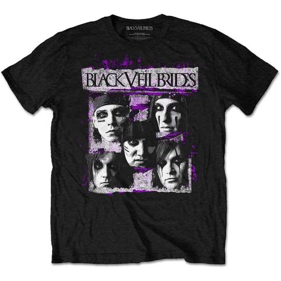 Picture of Black Veil Brides Unisex T-Shirt: Grunge Faces