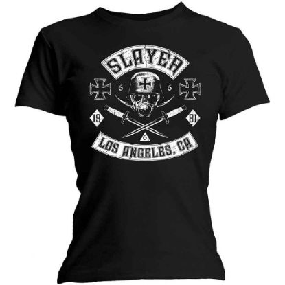 Picture of Slayer Ladies T-Shirt: Tribes (Ex-Tour & Skinny Fit) (Medium)
