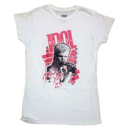 Picture of Billy Idol Ladies T-Shirt: Rebel Yell