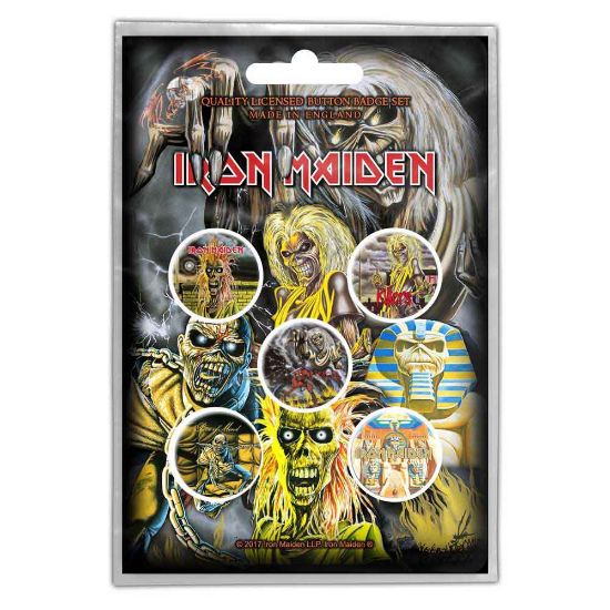 Picture of Iron Maiden Button Badge Pack: Early Albums