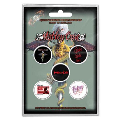 Picture of Motley Crue Button Badge Pack: Dr Feelgood