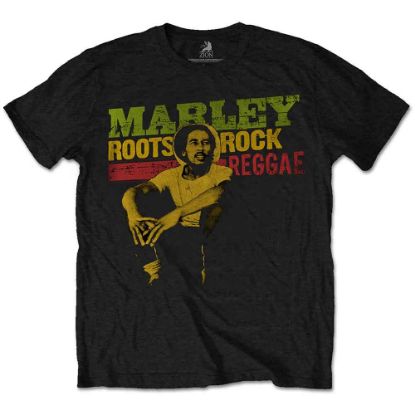 Picture of Bob Marley Unisex T-Shirt: Roots, Rock, Reggae