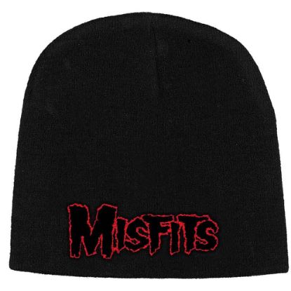 Picture of Misfits Unisex Beanie Hat: Red Logo