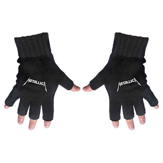 Picture of Metallica Unisex Fingerless Gloves: Logo