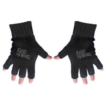 Picture of Iron Maiden Unisex Fingerless Gloves: Logo