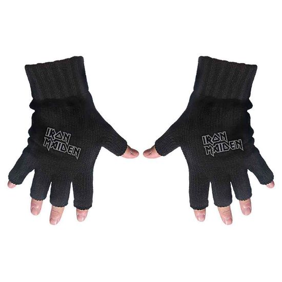 Picture of Iron Maiden Unisex Fingerless Gloves: Logo