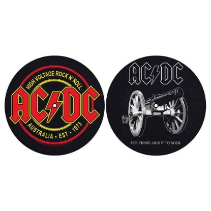 Picture of AC/DC Turntable Slipmat Set: For Those About To Rock/High Voltage