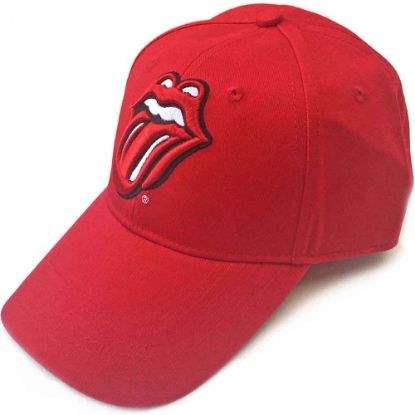 Picture of The Rolling Stones Unisex Baseball Cap: Classic Tongue (Red)