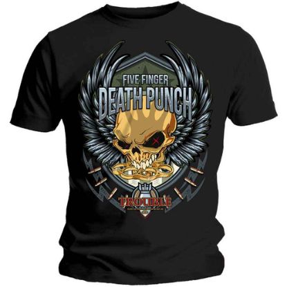 Picture of Five Finger Death Punch Unisex T-Shirt: Trouble