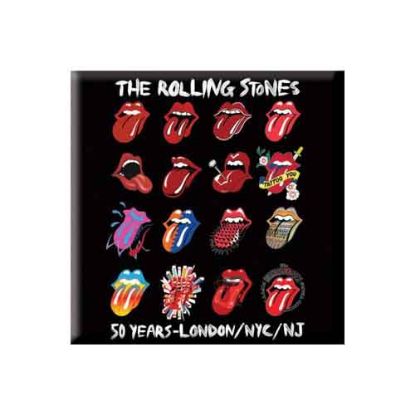 Picture of The Rolling Stones Fridge Magnet: Tongue Evolution (2 inch)