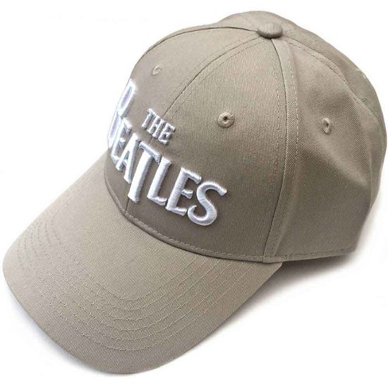 Picture of The Beatles Unisex Baseball Cap: White Drop T Logo (Sand)