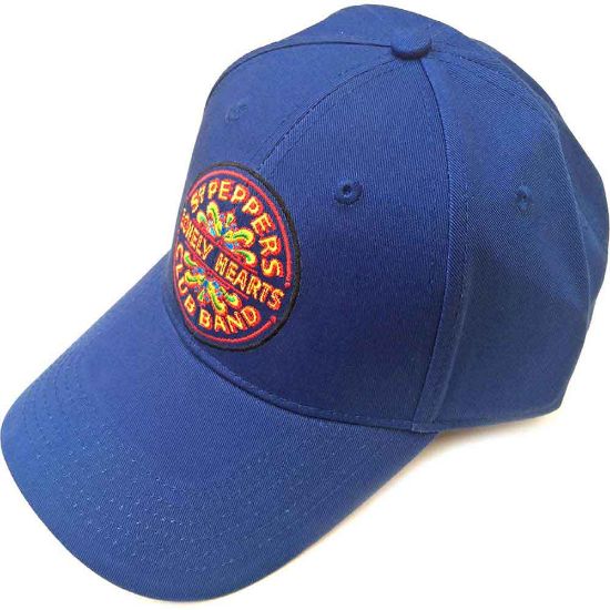 Picture of The Beatles Unisex Baseball Cap: Sgt Pepper Drum (Mid Blue)