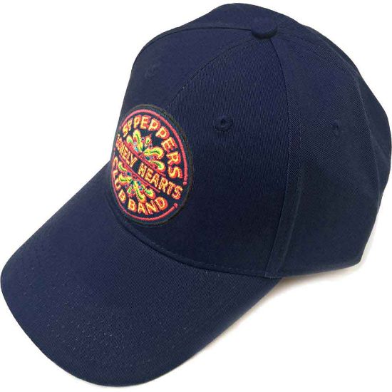 Picture of The Beatles Unisex Baseball Cap: Sgt Pepper Drum (Navy Blue)