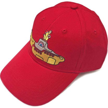 Picture of The Beatles Unisex Baseball Cap: Yellow Submarine (Red)